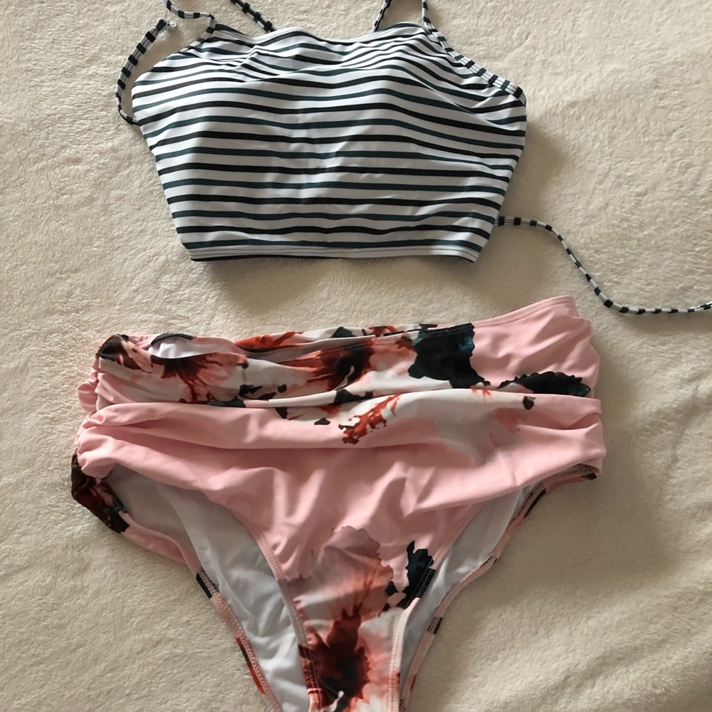 Bikini, high waist bottoms